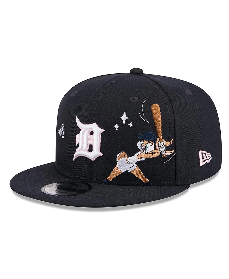 New Era Men's Navy Detroit Tigers Looney Tunes Lola Bunny 9FIFTY Snapback Hat