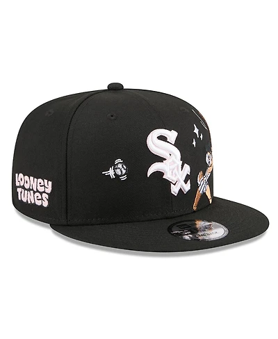 New Era Men's Black Chicago White Sox Looney Tunes Lola Bunny 9FIFTY Snapback Hat