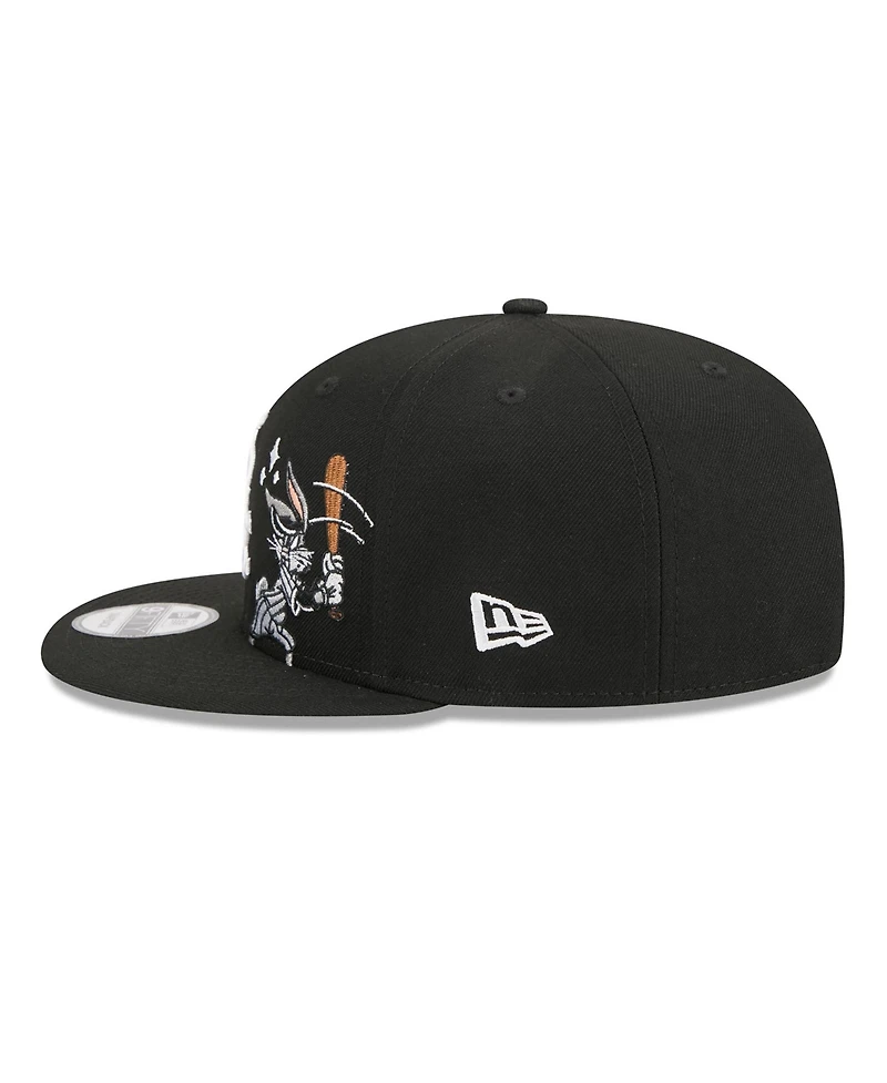New Era Men's Black Chicago White Sox Looney Tunes Bugs Bunny 9FIFTY Snapback Hat