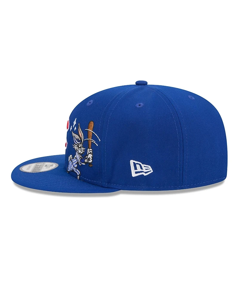 New Era Men's Royal Chicago Cubs Looney Tunes Bugs Bunny 9FIFTY Snapback Hat