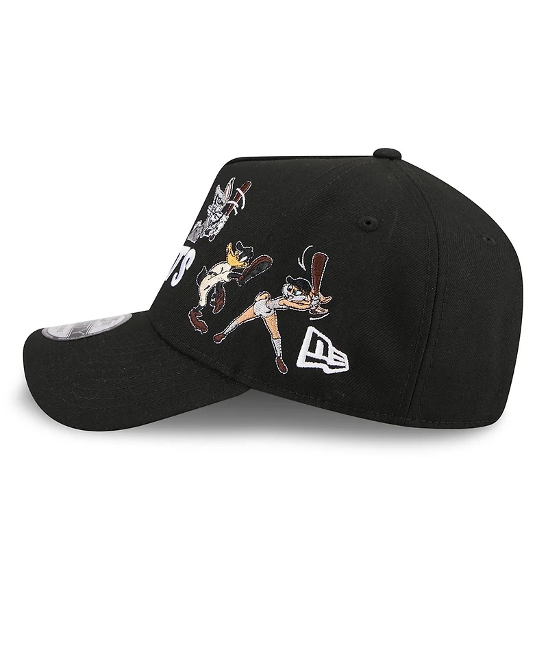 New Era Men's Black San Francisco Giants Looney Tunes A-Frame 9FORTY Adjustable Hat