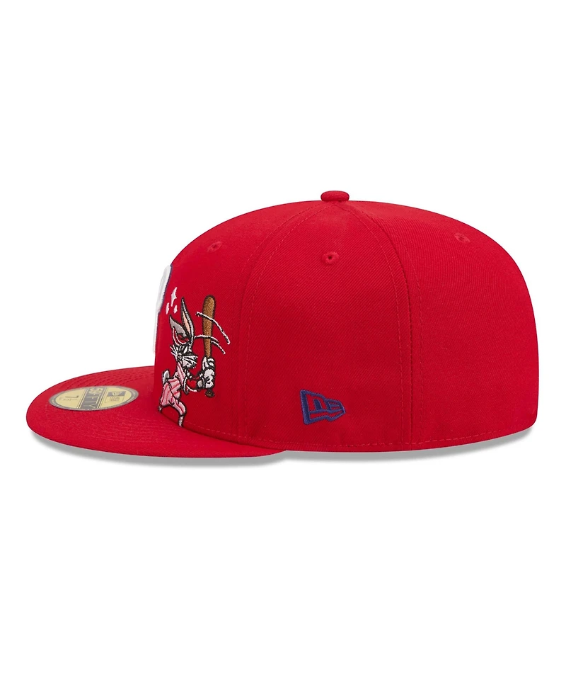 New Era Men's Red Philadelphia Phillies Looney Tunes Bugs Bunny 59FIFTY Fitted Hat