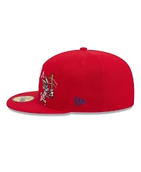 New Era Men's Red Philadelphia Phillies Looney Tunes Bugs Bunny 59FIFTY Fitted Hat