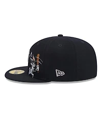 New Era Men's Navy Detroit Tigers Looney Tunes Bugs Bunny 59FIFTY Fitted Hat