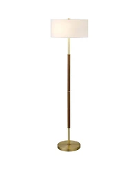 Hudson & Canal Simone 61" Metal 2-Light Floor Lamp