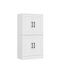 sumyeg 43.5 Inch Bathroom Storage Cabinet with Doors and Adjustable Shelves