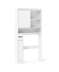sumyeg Over The bath fixture Standing Storage Cabinet with Sliding Door Organizer