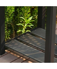 Xo 19" x 33" Hdpe Raised Garden Bed with Legs and Shelf, All-Weather Elevated Planter for Herbs, Vegetables, Patio and Balcony