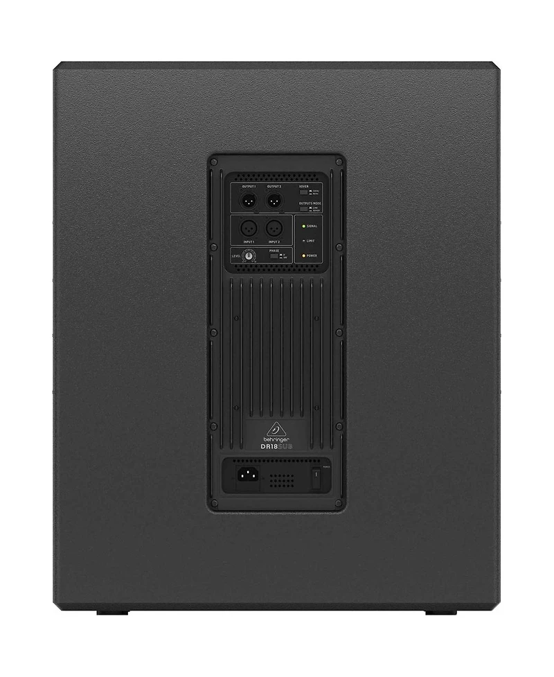 Behringer DR18SUB 18" 2400W Active Pa Powered Subwoofer with Built-In Stereo Crossover
