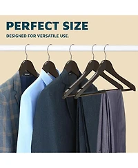 Lifemaster 50-Piece Wooden Hanger Set