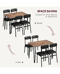 gaomon Kitchen Table 4-Piece Dining Table Set For Small Spaces-Apartment Size Kitchen Table