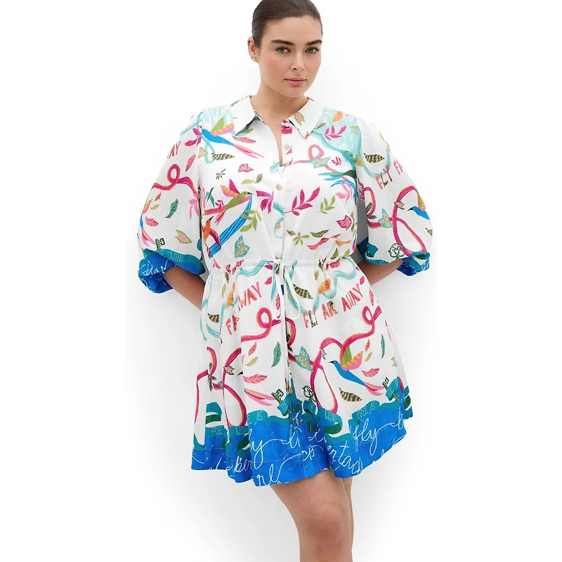 City Chic Women's Tahlia Spirit Print Mini Dress