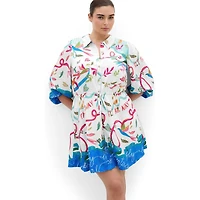 City Chic Women's Tahlia Spirit Print Mini Dress