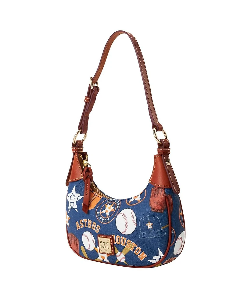 Dooney & Bourke Houston Astros Luca Leather Hobo Purse