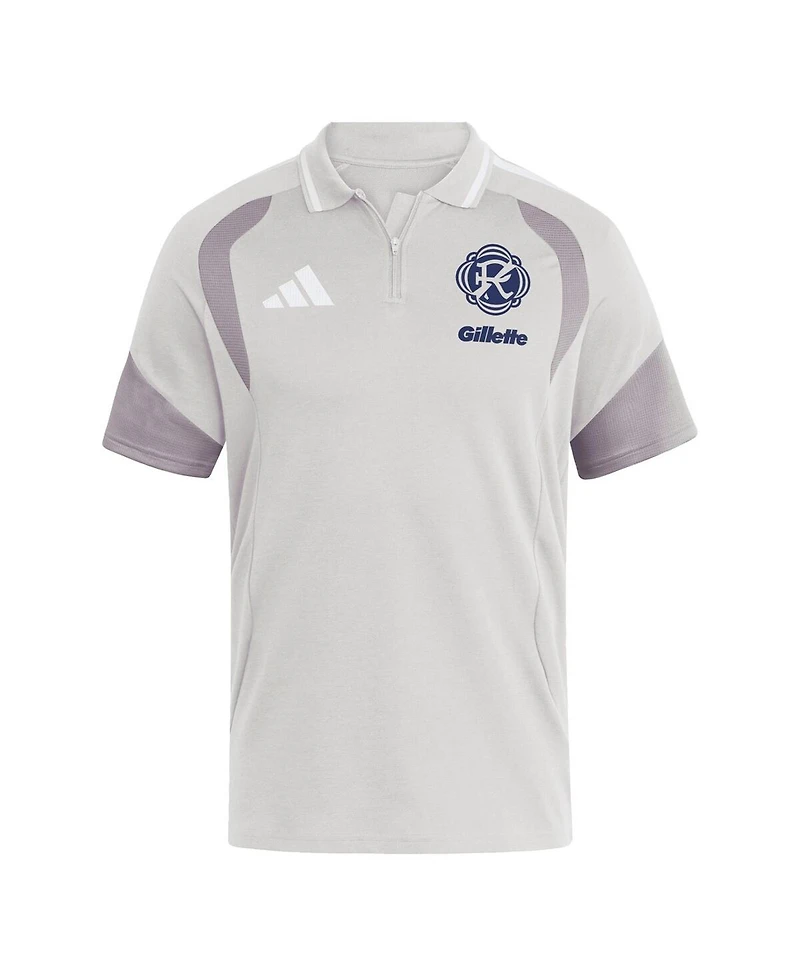 Adidas Men's Silver New England Revolution 2026 Tiro Competition Polo Shirt