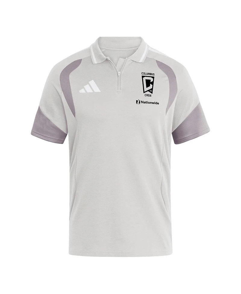 Adidas Men's Silver Columbus Crew 2026 Tiro Competition Polo Shirt
