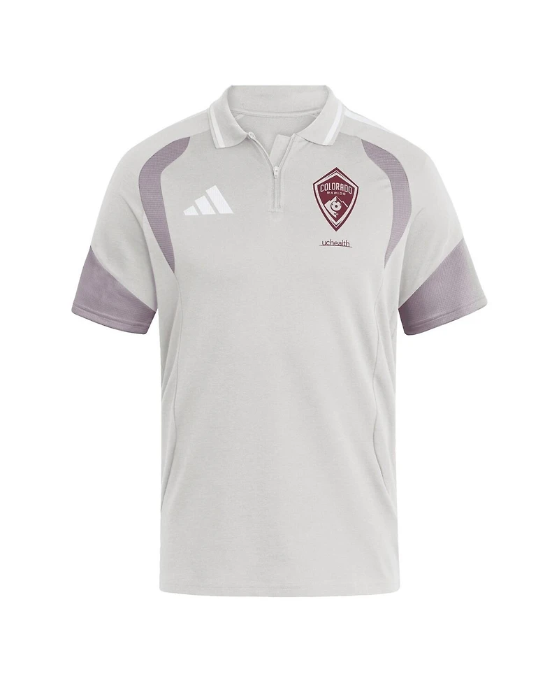 Adidas Men's Silver Colorado Rapids 2026 Tiro Competition Polo Shirt