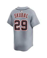 Nike Men's Tarik Skubal Gray Detroit Tigers Road Limited Jersey