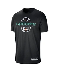 Nike Men's and Women's Black New York Liberty 2026 On-Court Authentic Practice Premium T-Shirt