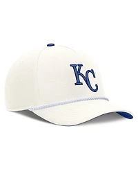 Nike Men's Cream Kansas City Royals Cooperstown Rise Adjustable Hat