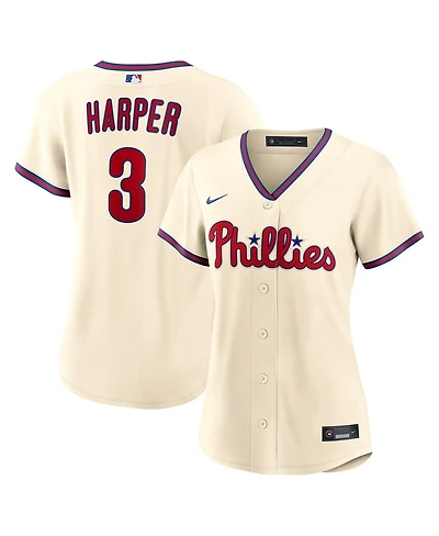 Nike Women's Bryce Harper Cream Philadelphia Phillies Alternate Replica Jersey