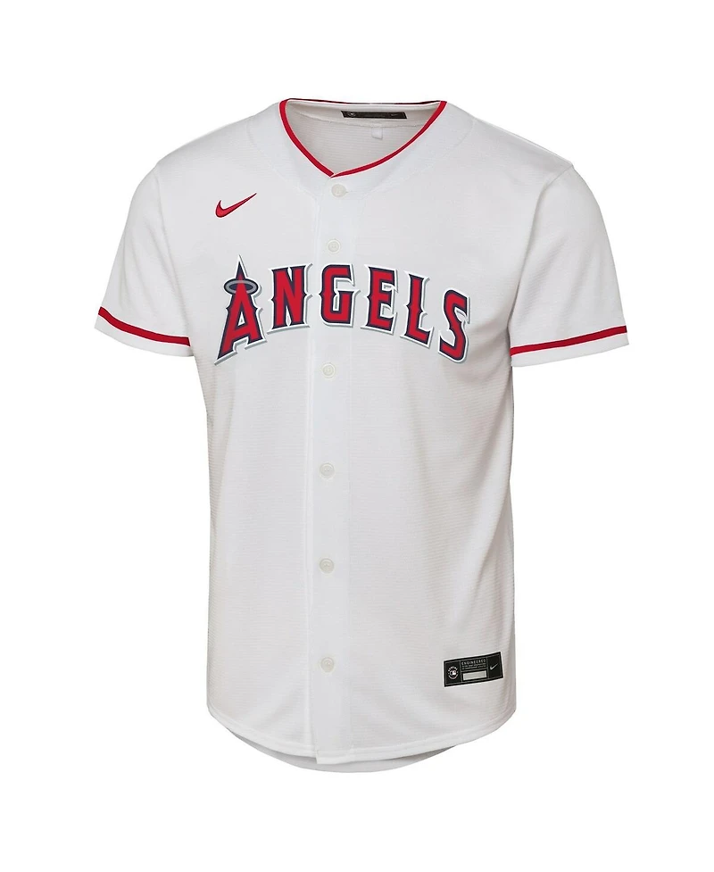 Nike Big Boys and Girls Mike Trout White Los Angeles Angels Home Replica Player Jersey