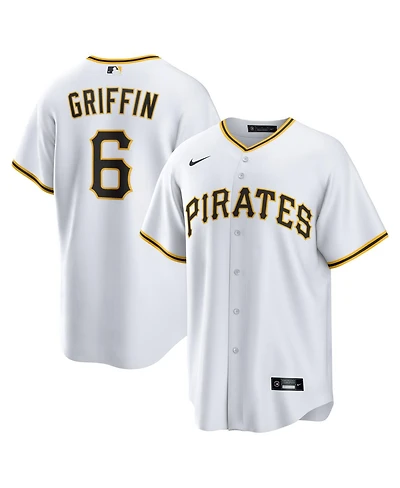 Nike Men's Konnor Griffin White Pittsburgh Pirates Home Replica Jersey