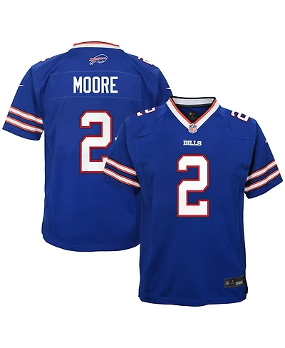 Nike Big Boys and Girls D.j. Moore Blue Buffalo Bills Game Jersey