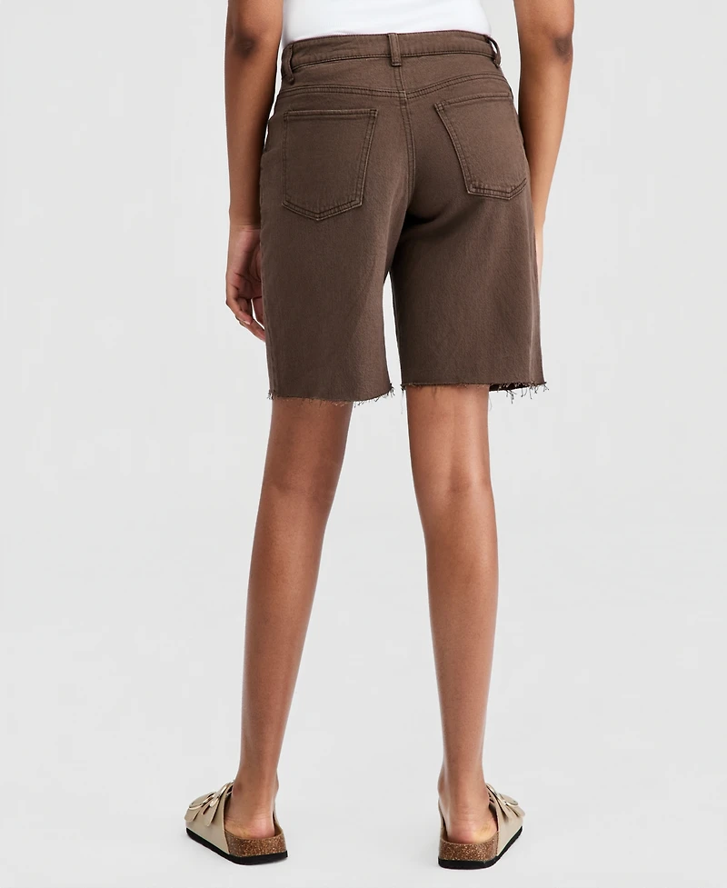 And Now This Women's Raw-Hem Denim Shorts, Macy's Exclusive