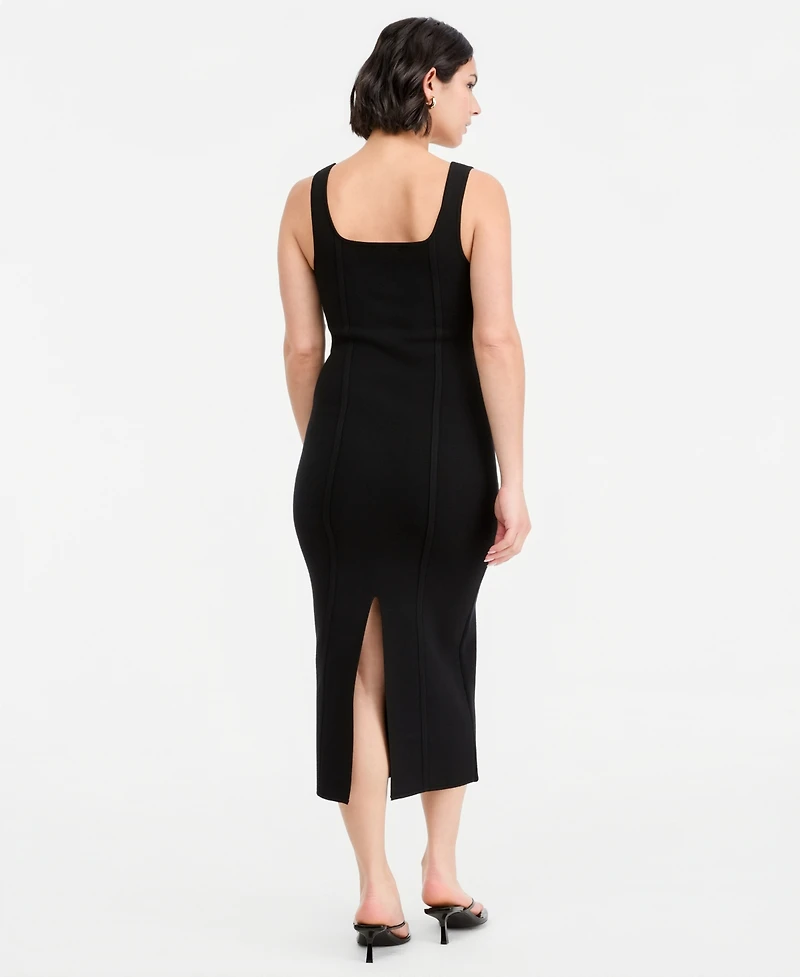 Bar Iii Women's Sleeveless Bodycon Sweater Knit Dress, Macy's Exclusive