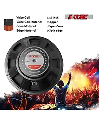 5Core Fog Machine 2500W Smoke Machine 6500CFM Low Lying Indoor Outdoor Portable Fogger