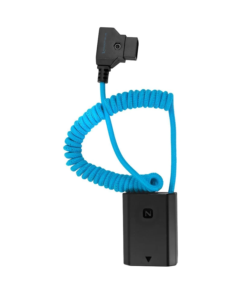 Kondor Blue D-Tap to Np-FZ100 Coiled Dummy Battery Cable for Sony a7S Iii/a7 Iv