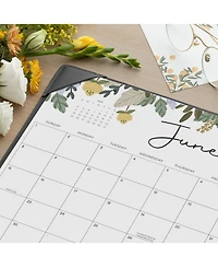 Gnuadz Desk Calendar 2026 Desktop Mat Floral Blotter 18 Months