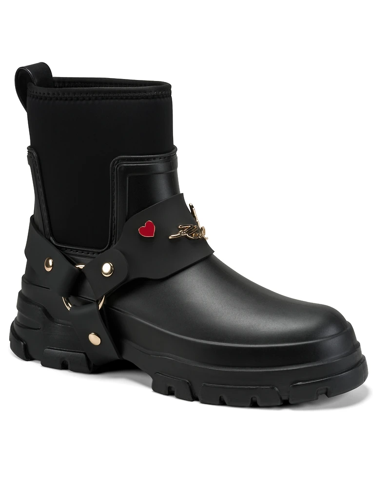 Karl Lagerfeld Paris Women's Rivenna Rain Round Toe Booties