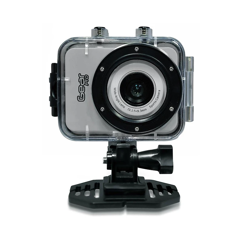 Pyle Gear Pro Sports Action Camera 1080P Hd 12MP Touch Screen Waterproof Case Remote Control Mount GDV285SL