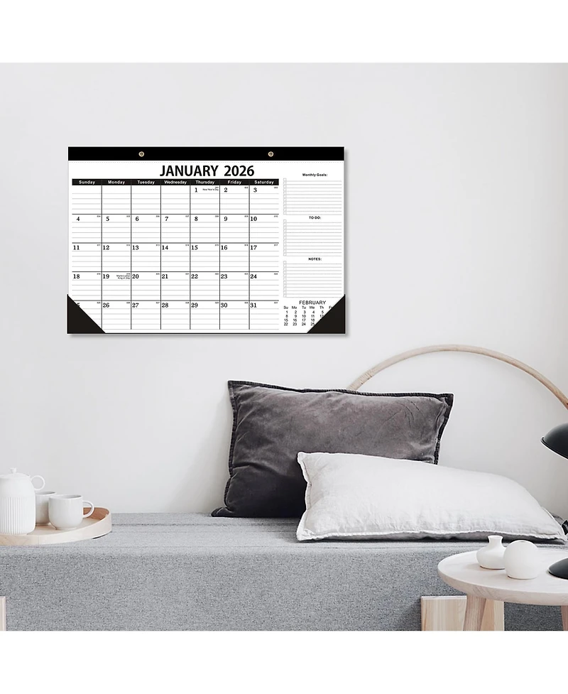 Gnuadz Desk Calendar 2026-2027 Monthly Planner Office Teacher