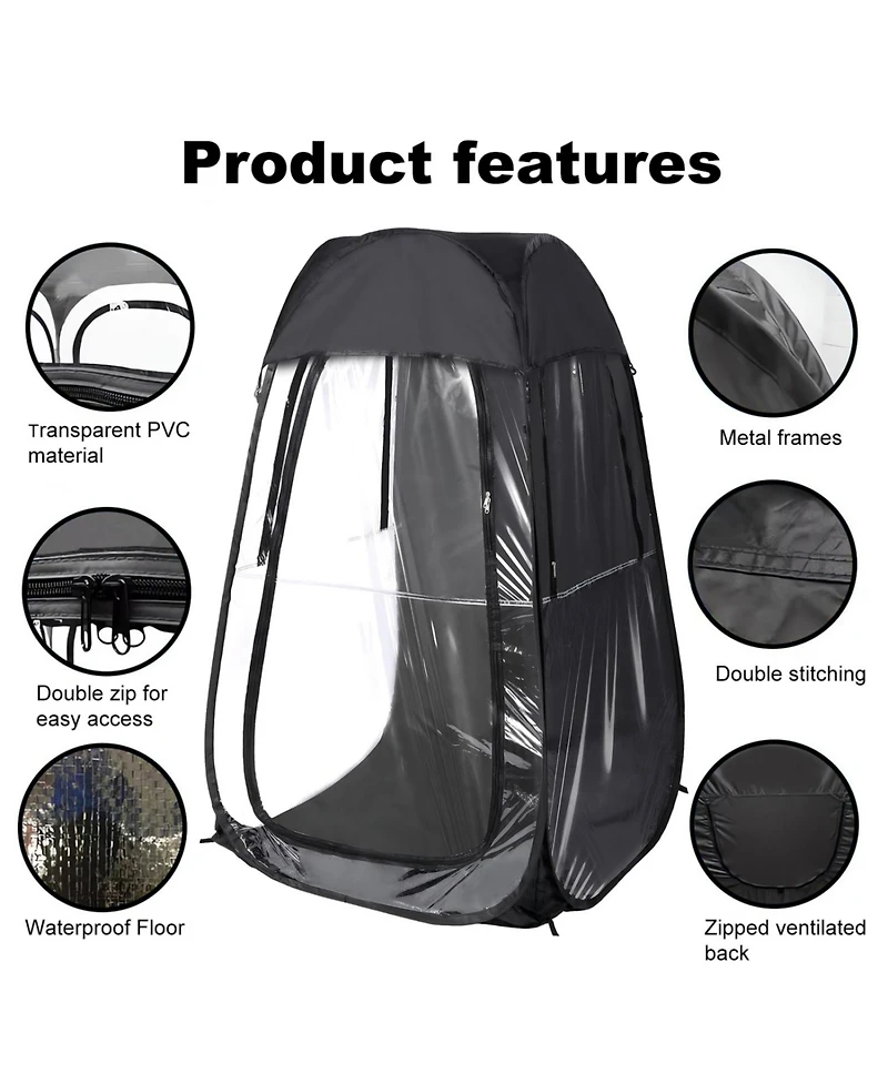 ECHTPeak Sports Tent Pop Up Shelter, 1 Person All Weather Tents, for Outdoor Sports Events, Fishing and Camping