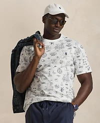 Polo Ralph Lauren Men's Big & Tall Nautical Print Jersey T-Shirt