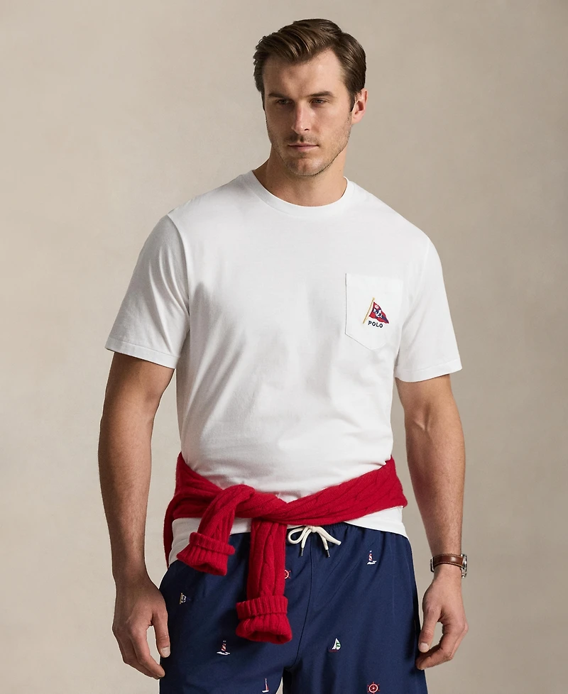 Polo Ralph Lauren Men's Big & Tall Bear Jersey T-Shirt