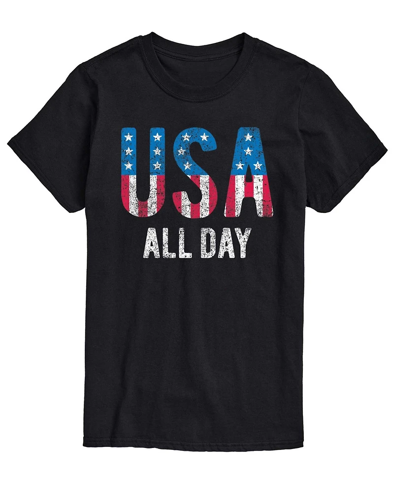Airwaves Men's Usa All Day Flag Fill Short-Sleeve Graphic T-Shirts