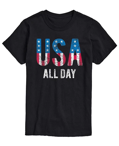 Airwaves Men's Usa All Day Flag Fill Short-Sleeve Graphic T-Shirts