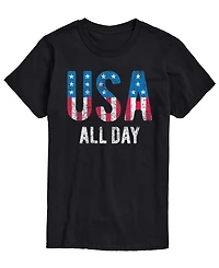 Airwaves Men's Usa All Day Flag Fill Short-Sleeve Graphic T-Shirts