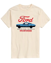 Airwaves Men's Ford American Muscle Mustang Short-Sleeve Graphic T-Shirt