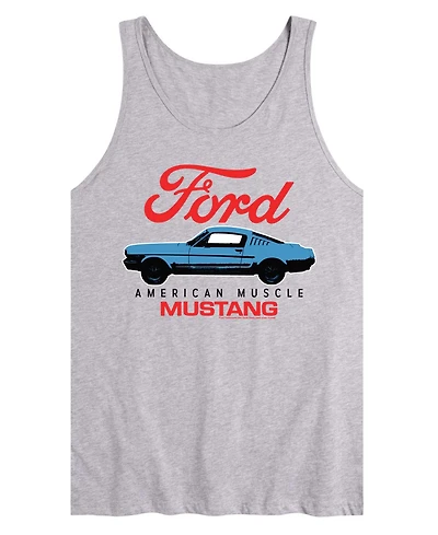 Airwaves Men's Ford American Muscle Mustang Sleeveless Graphic Tank T-Shirts