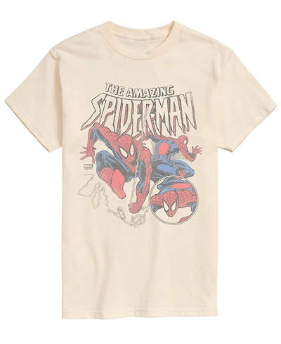Airwaves Men's Spiderman Web Circle Short-Sleeve Graphic T-Shirt