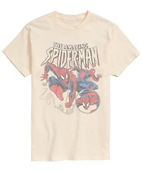 Airwaves Men's Spiderman Web Circle Short-Sleeve Graphic T-Shirt