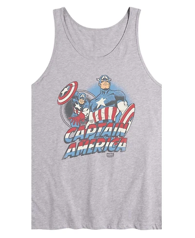 Airwaves Men's Captain America Sleeveless Graphic Tank T-Shirts