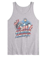 Airwaves Men's Captain America Sleeveless Graphic Tank T-Shirts