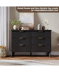 gaomon Fluted Dresser for Bedroom