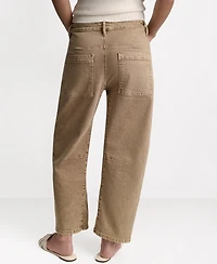 Bcbg Women's Mid-Rise Barrel Leg Pants
